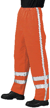 Hi Vis Orange Waterproof Overtrousers